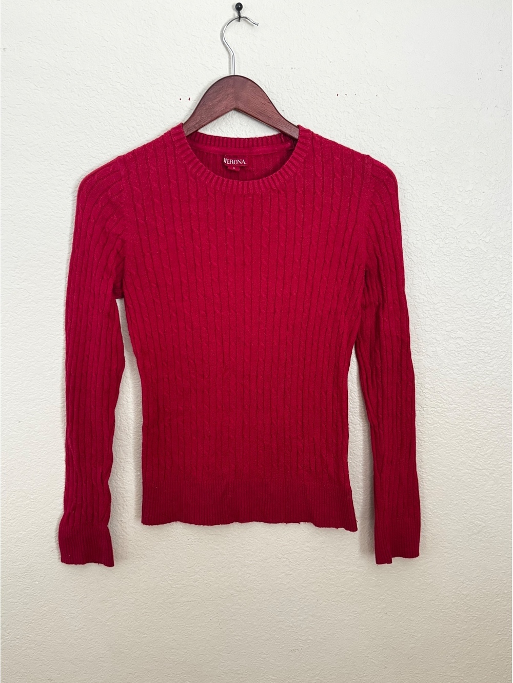 Merona Red Cable Knit Sweater
